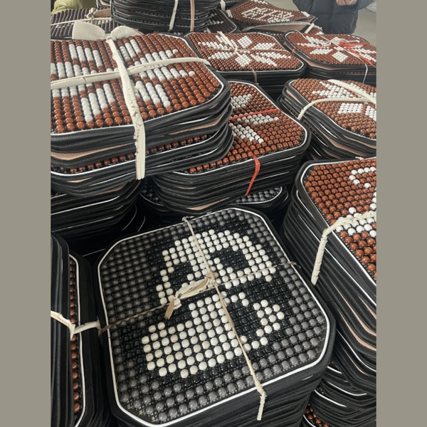 Coussin de siège de voiture orthopédique en perles