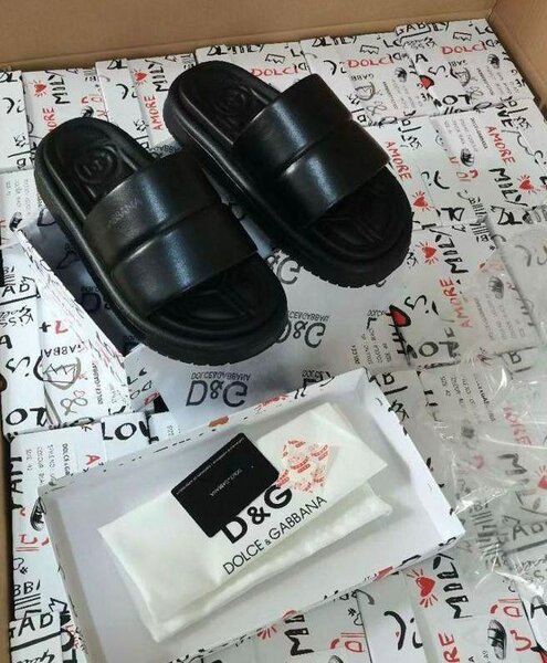 Sandales noires homme Dolce & Gabbana