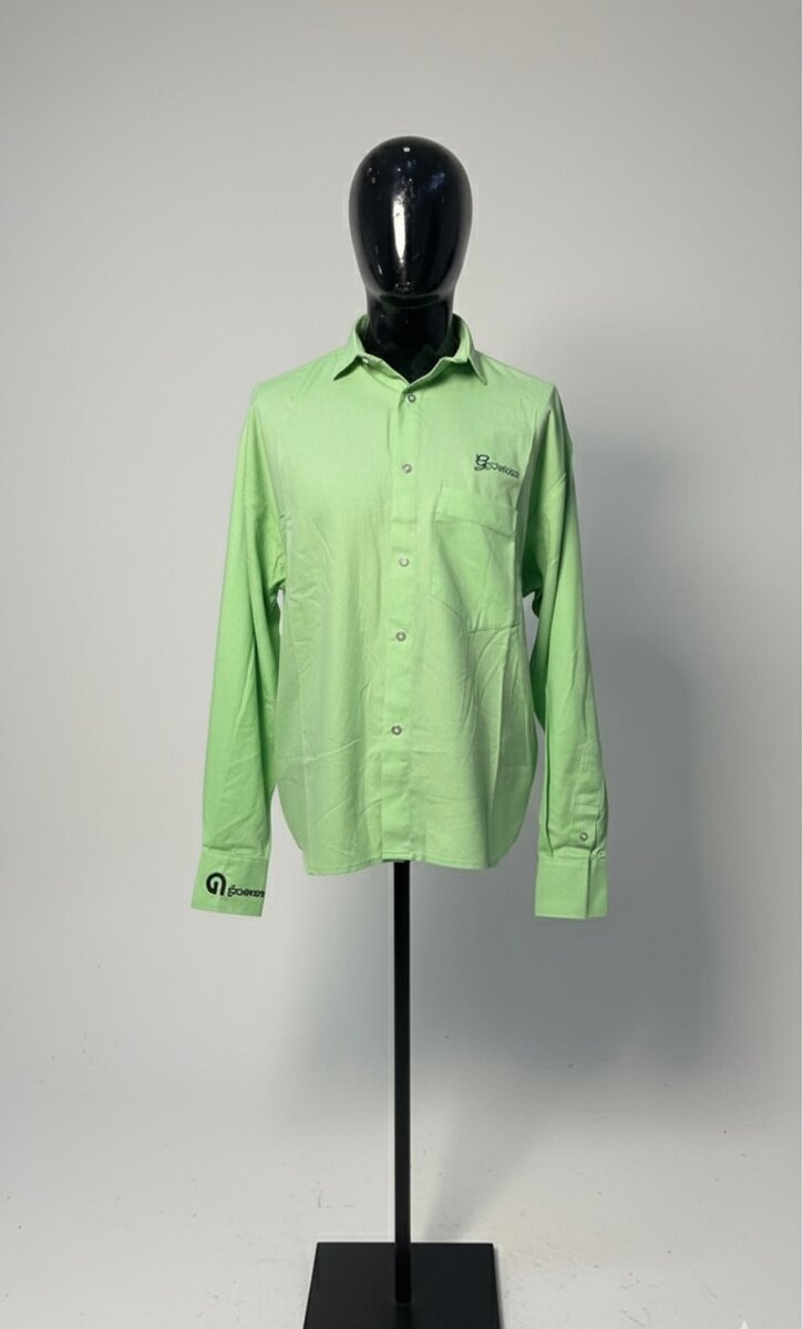Chemise verte pour hommes