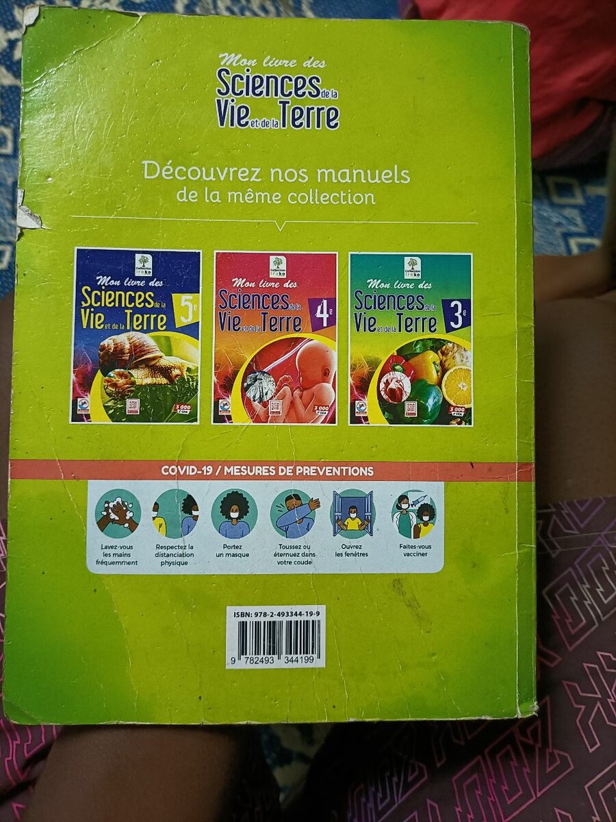 Livre Sciences 6e Iroko