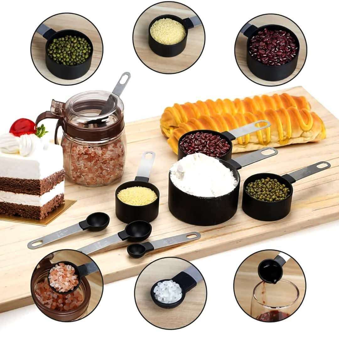 Stainless steel measuring spoon set