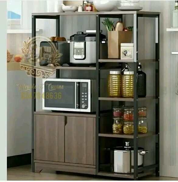 Meuble de Rangement Industriel avec Étagères