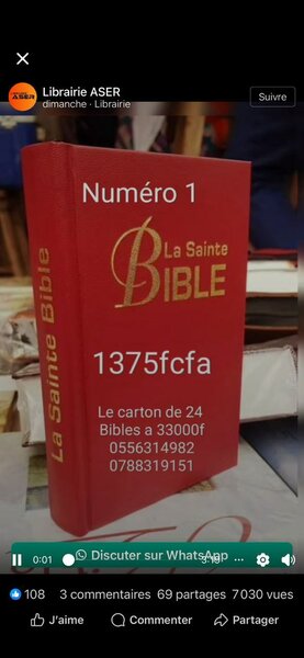 La Sainte Bible - Couverture Rigide