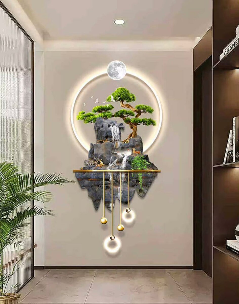 Décoration Murale LED Cascade