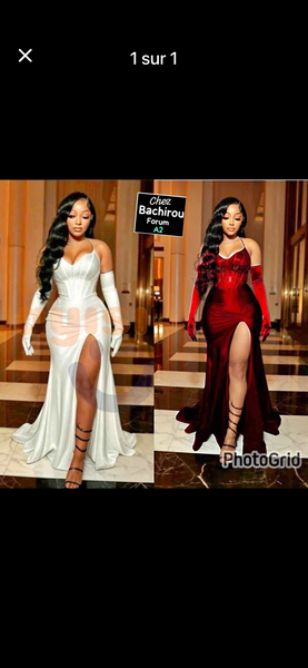 Robe Élegante Fendue