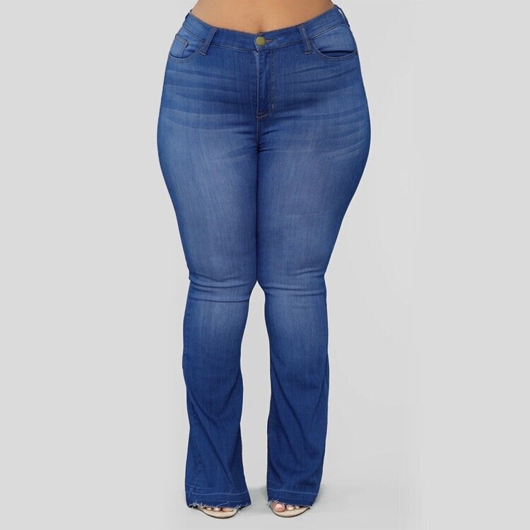 Jeans évasés taille haute