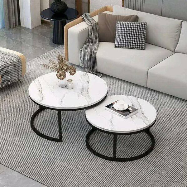 Tables basses rondes marbre