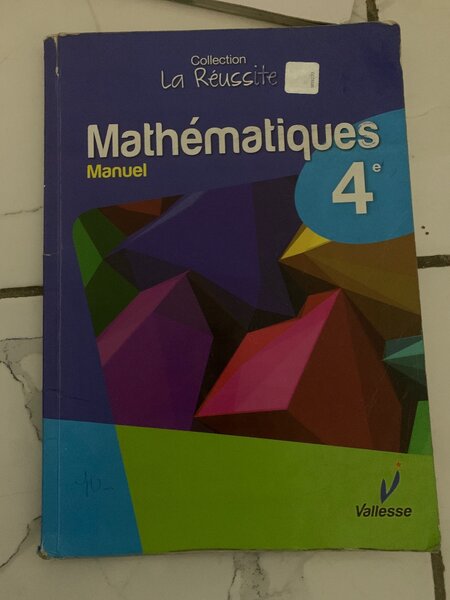 Manuel de Mathématiques 4e