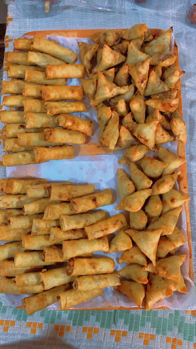 Yhum_treats spring rolls/samosa