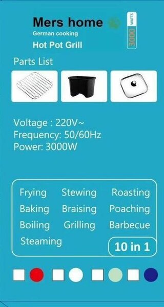 Hot Pot Grill-10 in 1