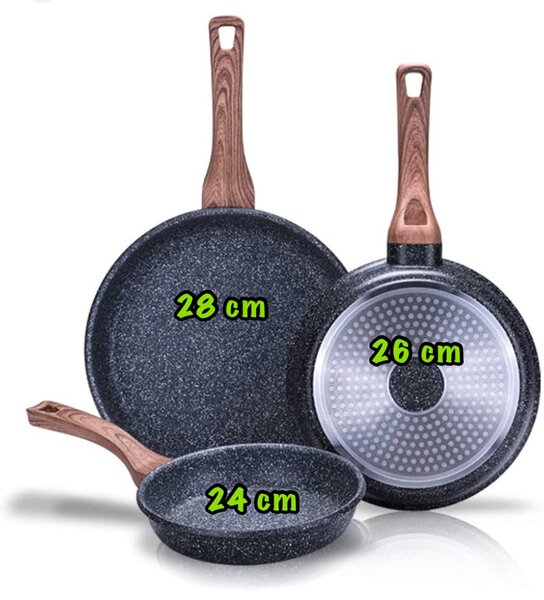 Set de poêles antiadh3 pièces