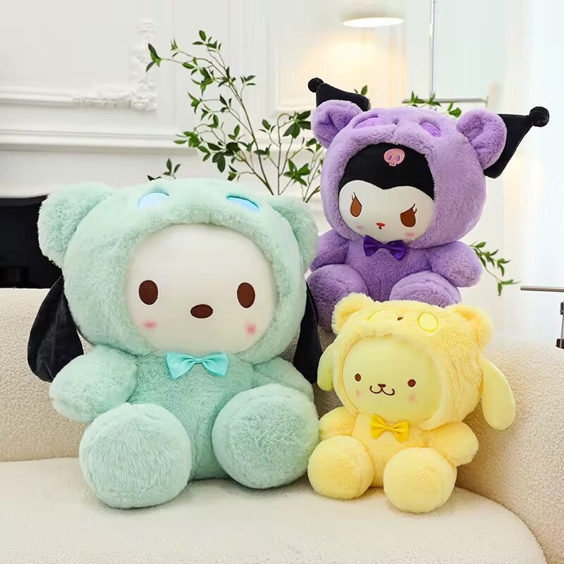 Peluches animaux kawaii multicolores