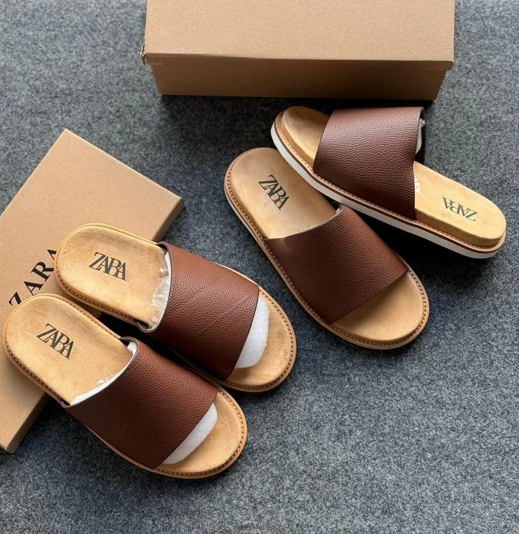 Sandales confort en cuir Zara