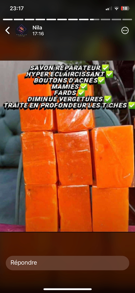 Savon Nila-Molato orange et rouge