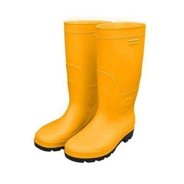 BOTTES PVC JAUNE ET NOIR