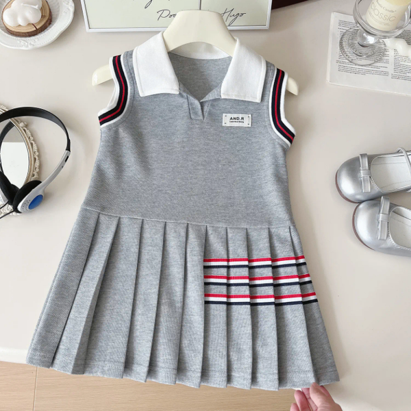 Robe sans manches fille élégante