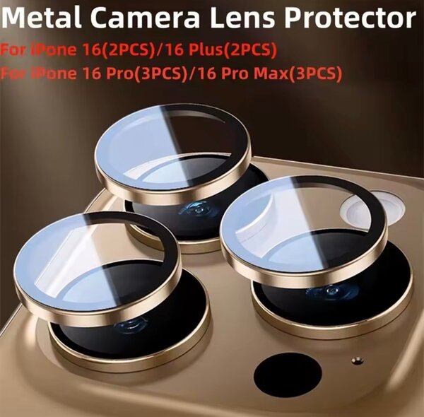 Protecteur Lentille Métal iPhone 16