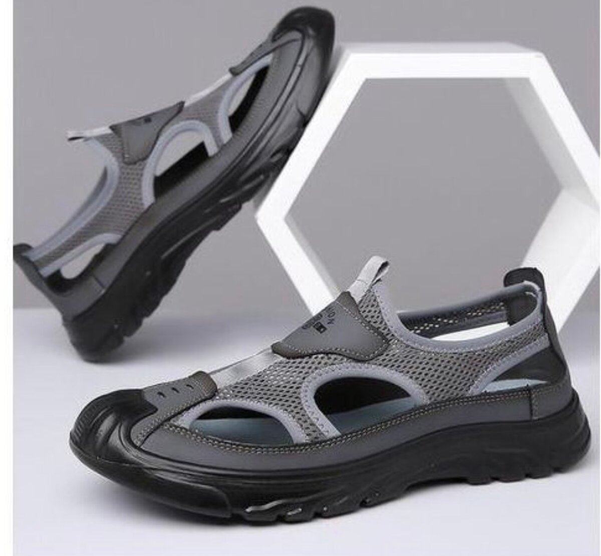 Sandales de randonnée grises confortables