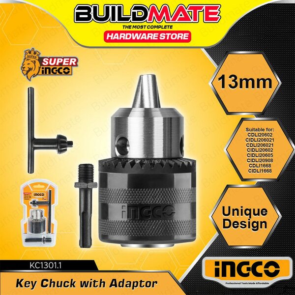 Mandrin à clé 13mm avec adaptateur