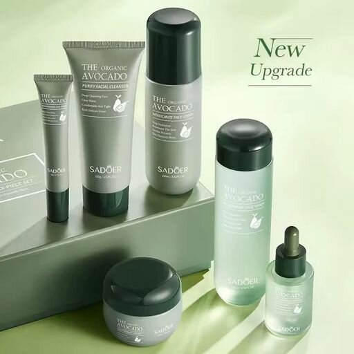 Avocado 6 piece skin care set