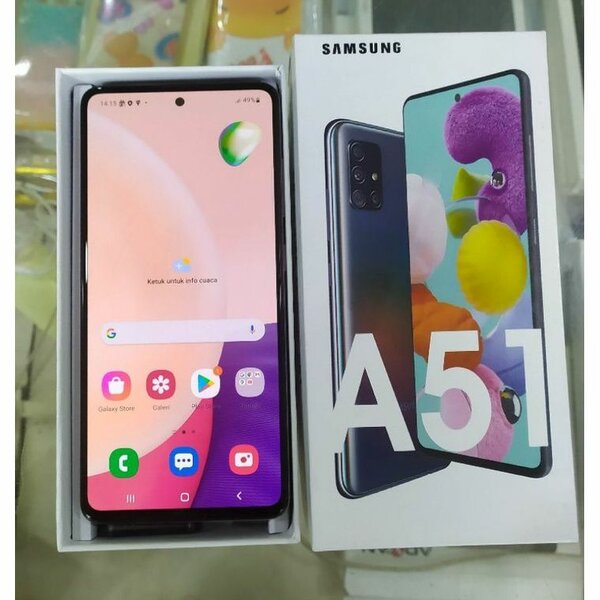 Fresh in box galaxy A51 128gb/4gb ram 4500mAh battery capaci