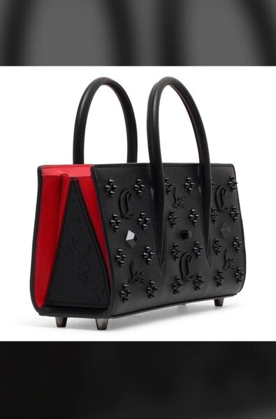 Sac à main noir et rouge design