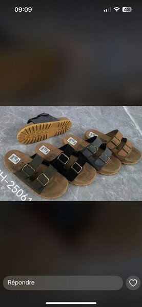 Sandales en cuir pour hommes