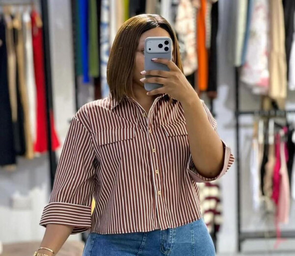 Chemisier rayé élégant