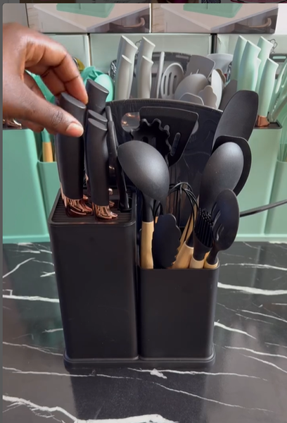 19pcs Silicone ladle 