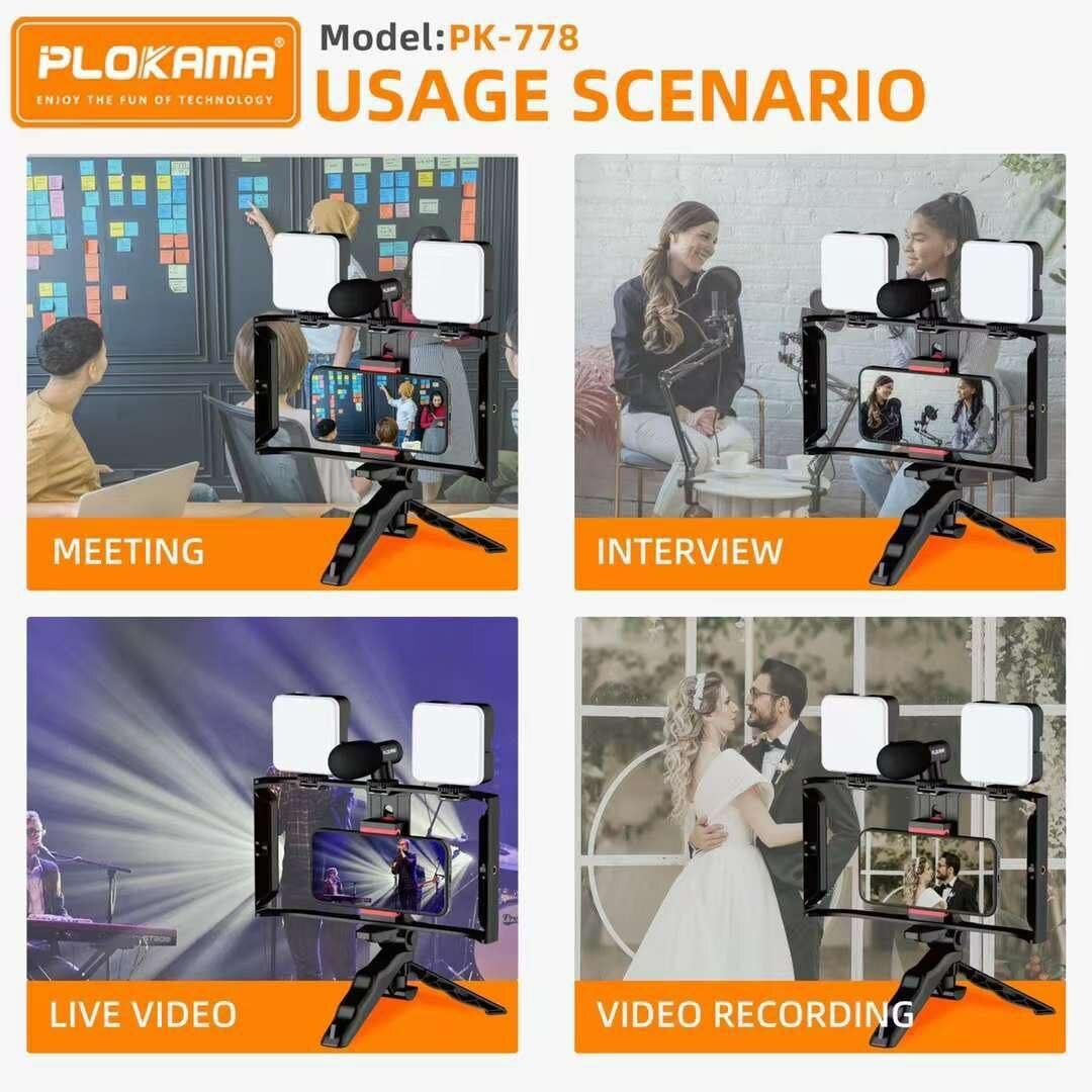 Support Téléphone avec Lumière Plokama PK-778