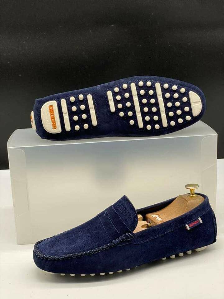 Mocassins en daim pour homme