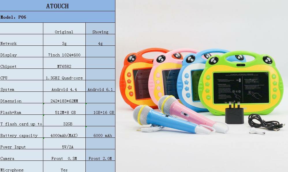 Tablette éducative karaoké enfants