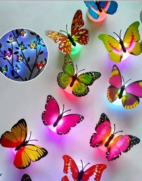 Papillons lumineux LED décoratifs