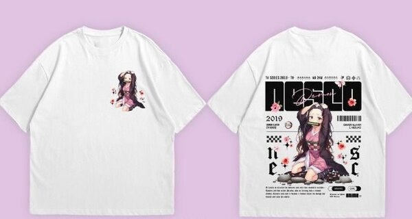 T-shirt anime imprimé