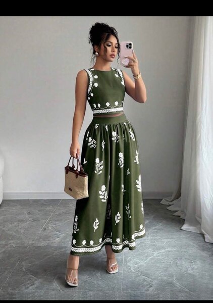 Robe longue fleurie élégante