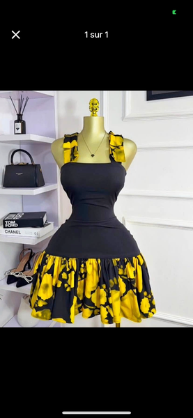 Robe à volants élégante