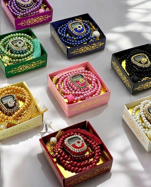 Chapelet en perles de verre pour la prière