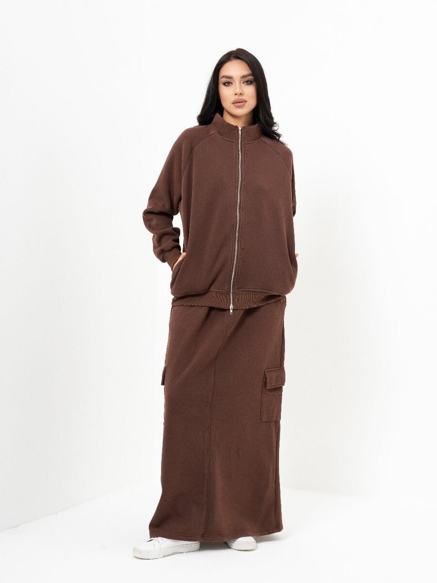 Костюм и юбка с начесом