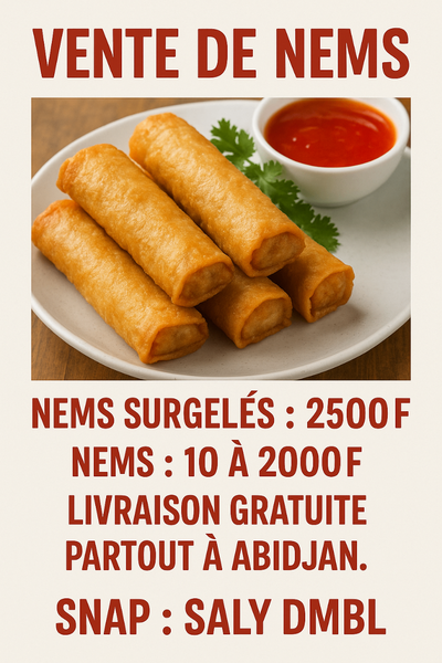 Délicieux Nems Croustillants