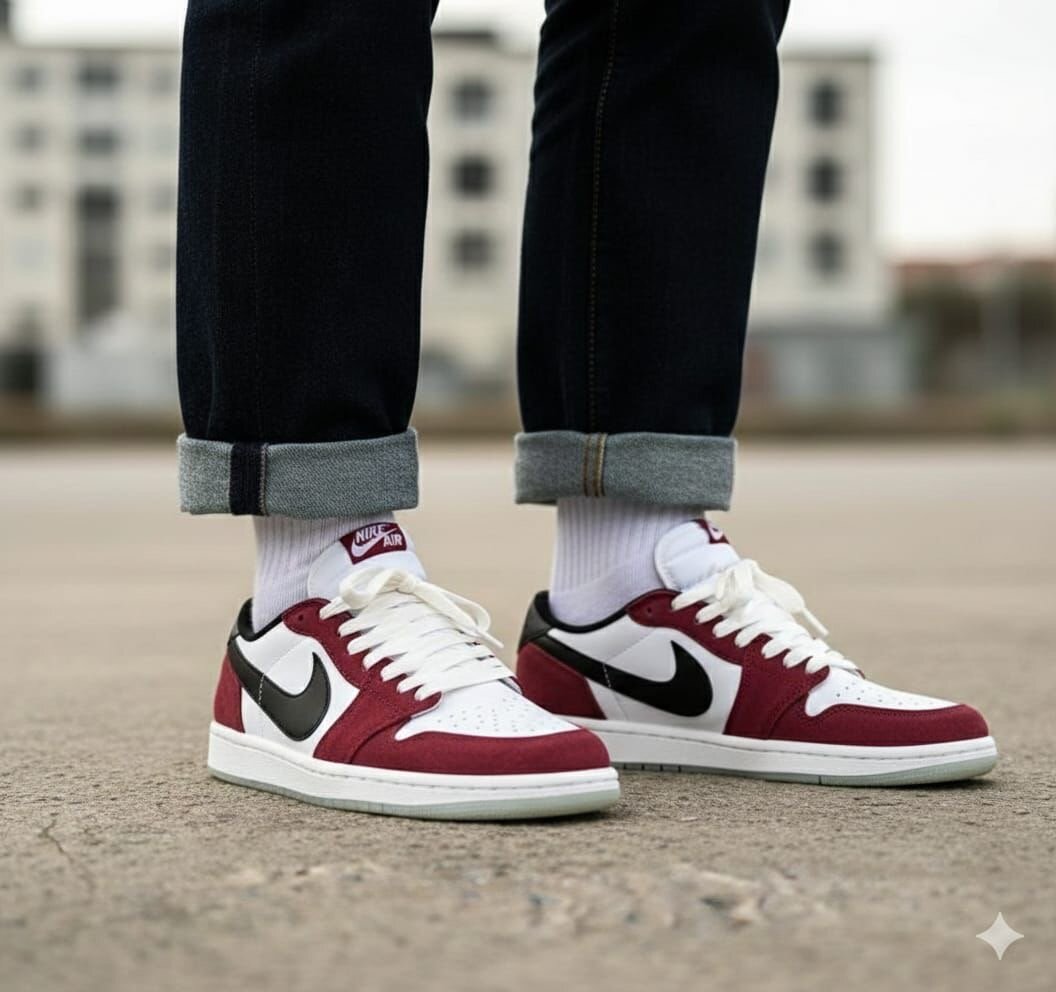 Nike Air Jordan rouge et blanc