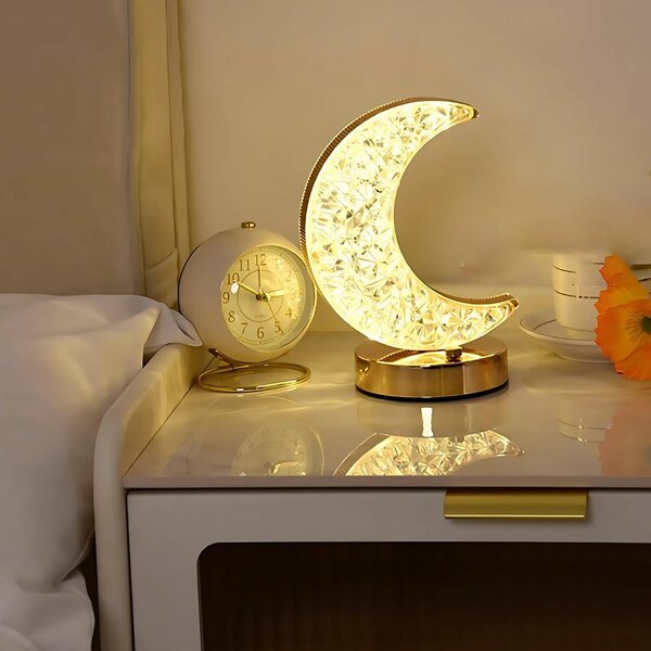 Lampe Lune LED Cristal