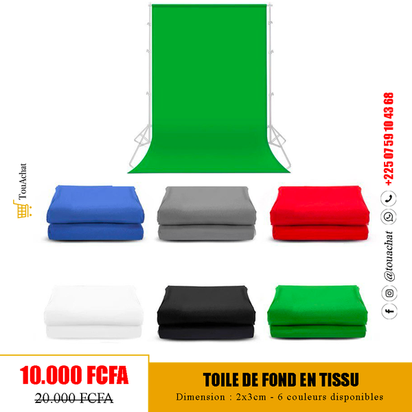 Toile de fonds en tissu 2x3m