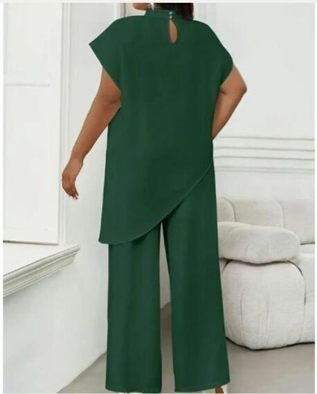 Ensemble élégant vert foncé