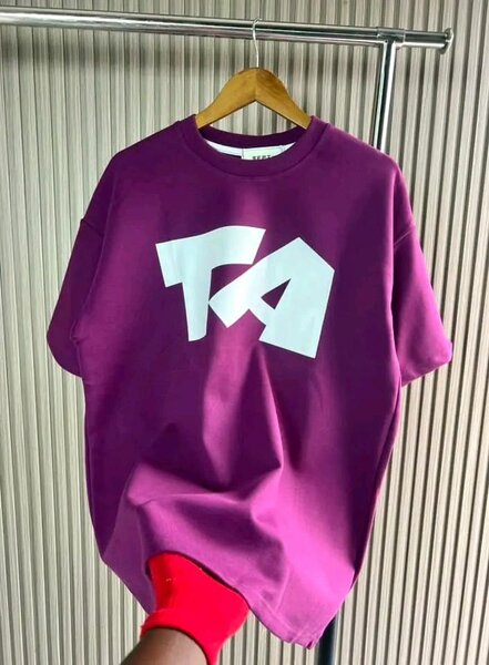 T-shirt Oversize Violet pour Homme