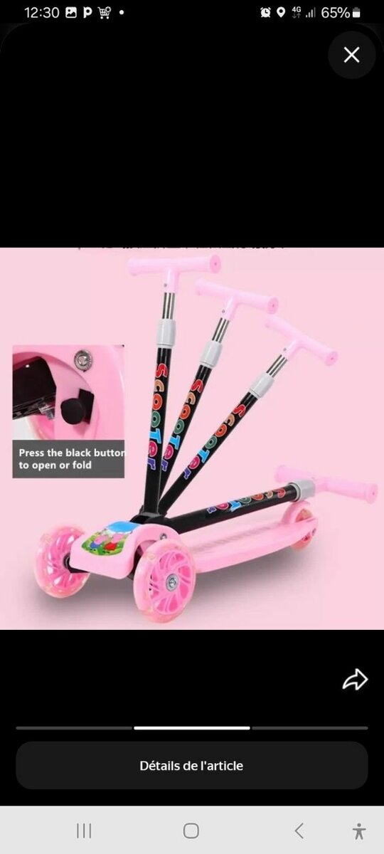 Trottinette Enfant 3 Roues