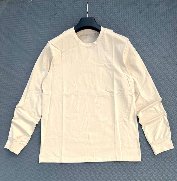 Long sleeves t-shirt beige