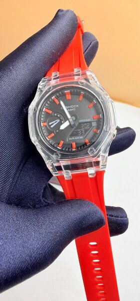 Montre Sport Étanche Rouge