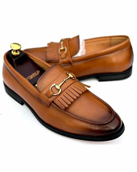 Formal leather classic shoe black and brown loafers