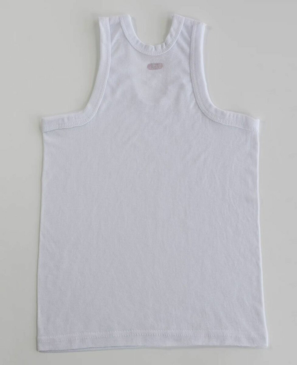 Débardeur Enfant Blanc 100% Coton