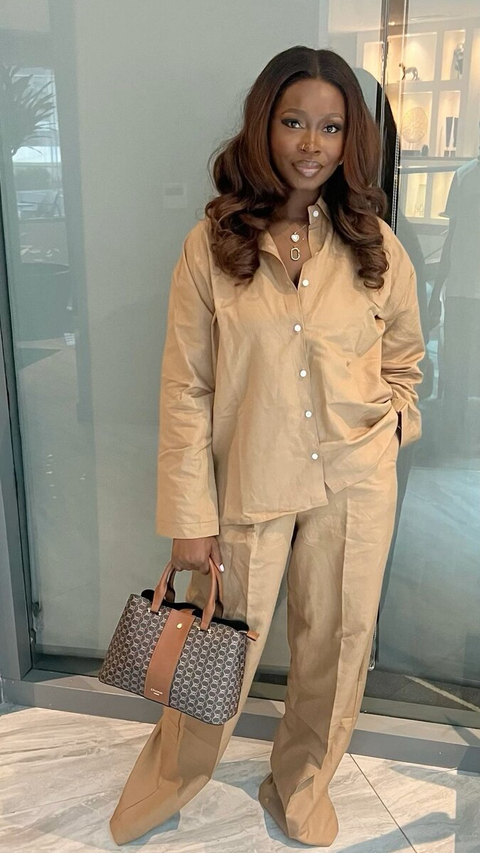 Ensemble chemisier et pantalon en lin